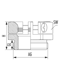 Compression clamp KLE, Cable Gland