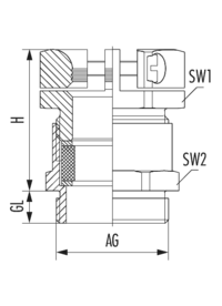 DIN 46320 Z, Kabelverschraubung