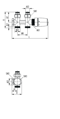 Quadro Ventilhahnblock