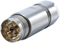 M23 Fast Ethernet PoE coupler connector, Circular Connector, Connector, M23