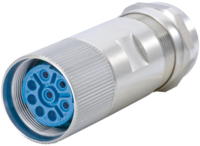 M23 Hybrid Typ 1 INOX Kabelsteckverbinder, Rundsteckverbinder, Steckverbinder, INOX, M23, Leistung