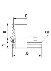 ﻿Réduction RE-Ms, Cable Gland