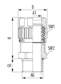 EXIOS +A2F INOX, Cable Gland, EXIOS