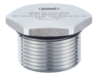 Verschluss V-INOX-Ex d mit O-Ring, Kabelverschraubung