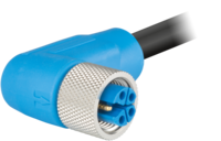 M12 Power umspritzt – Kodierung S – Winkelkabelsteckverbinder, Rundsteckverbinder, Steckverbinder, M12, Leistung