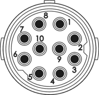 M16 Kontakteinsätze – 10-polig, Rundsteckverbinder, Steckverbinder, M16