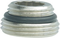 Connector nipple made of nickel plated brass
