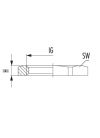 Gegenmutter GM-INOX, Kabelverschraubung, Zubehör
