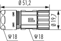 M16 cable connector, Circular Connector, Connector, M16