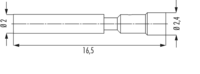 Contacts M16, M16, M23, Signal, Circular Connector, Connector