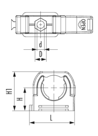 Polyamide fitting clip, Cable Gland