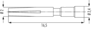 Kontakte M23 Signal, M16, M23, Signal, Rundsteckverbinder, Steckverbinder