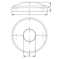 Einzel-Abdeckrosette