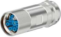 M23 Hybrid Typ 2 INOX Kabelsteckverbinder