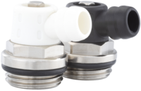 Outflow valve turnable with key control