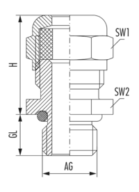 HSK-MINI-INOX, Cable Gland