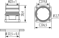 M23 Profinet Connecteur d'appareil, M23, Circular Connector, Connector