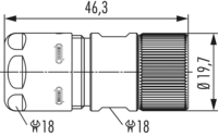 M16 INOX Cable connector, Circular Connector, Connector