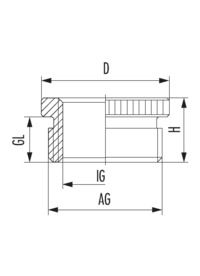 Reducer R-H, Cable Gland
