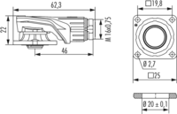 M16 panel connector