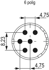 M23 Signal Kontakteinsätze – 6-polig, Rundsteckverbinder, Steckverbinder, M23, Signal