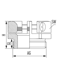 Compression clamp KLE, Cable Gland