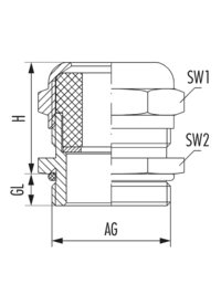 WADI-A-FKM, Cable Gland