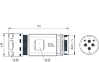 M40 Power coupler connector