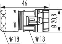 M16 Connecteur de câble, Circular Connector, Connector, M16