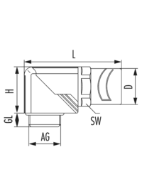 Polyamide fitting W, Cable Gland