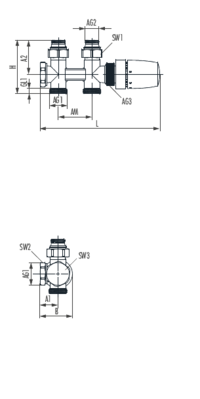 Quadro Ventilhahnblock
