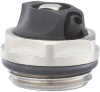 Air bleeder valve turnable with o-ring