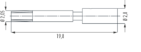 Kontakte M12 Power, Leistung, M12, Rundsteckverbinder, Steckverbinder
