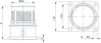 M23 Power panel connector, M23, Circular Connector, Connector, Power