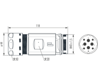 M40 Power coupler connector