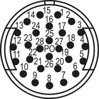 M27 Signal Kontakteinsätze – 28-polig, Rundsteckverbinder, Steckverbinder, M27