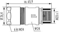 M23 Signal Connecteur de couplage