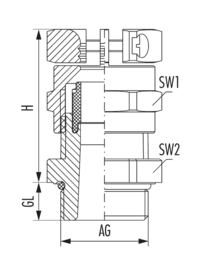 HSK-K-MZ-Ex, Kabelverschraubung