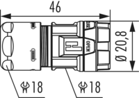 M16 cable connector, Circular Connector, Connector, M16