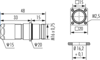 M16 Gerätesteckverbinder