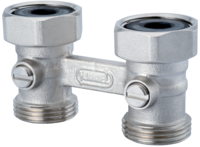 Zweirohranschlussblock Durchgangsform