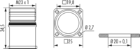 M23 RJ45 Gerätesteckverbinder, Rundsteckverbinder, Steckverbinder, M23