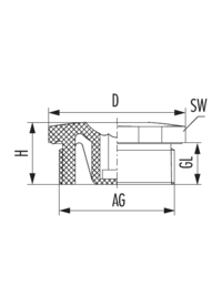 Plug V-NE, Cable Gland