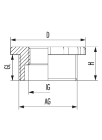 Reduzierung R-FS, Kabelverschraubung