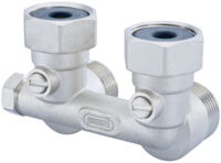 Einrohranschlussblock Eckform