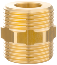 Connector nipple flat sealing