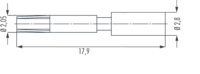 M12 Power Kontakte, Leistung, M12, Rundsteckverbinder, Steckverbinder