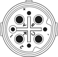 M16 Kontakteinsätze – 8-polig, Rundsteckverbinder, Steckverbinder, M16