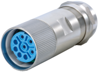 M23 Leistung INOX Kabelsteckverbinder, Rundsteckverbinder, Steckverbinder