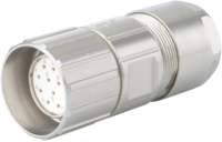 M23 Signal cable connector, Signal, M23, Brass, Circular Connector, Connector
